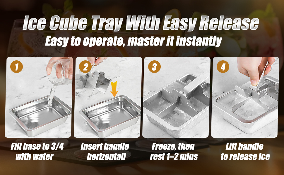 ice cube tray with easy release