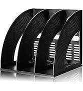 Lemical Sturdy Magazine File Holder Organizer No Width Limitation Book Rack Desktop File Folder F...
