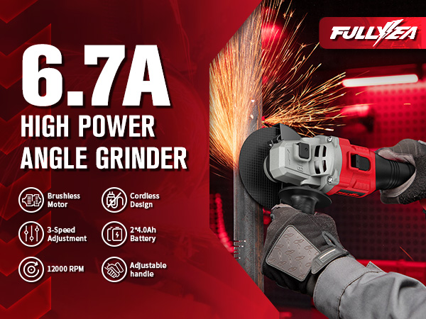 battery angle grinder