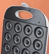 DSP All in One Mini Donut Maker - Non-Stick, Cool Touch Electric Doughnut Machine for 16 Mini Don...