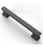 Asidrama 10 Pack 5 Inch(128mm) Matte Black Kitchen Cabinet Handles, Cabinet Pulls Kitchen Cabinet...