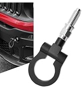 Diamall Car Front Bumper Tow Hook, Aluminum Alloy Screw-on Tow Hook, Racing Style Bumper Pulls Tr...