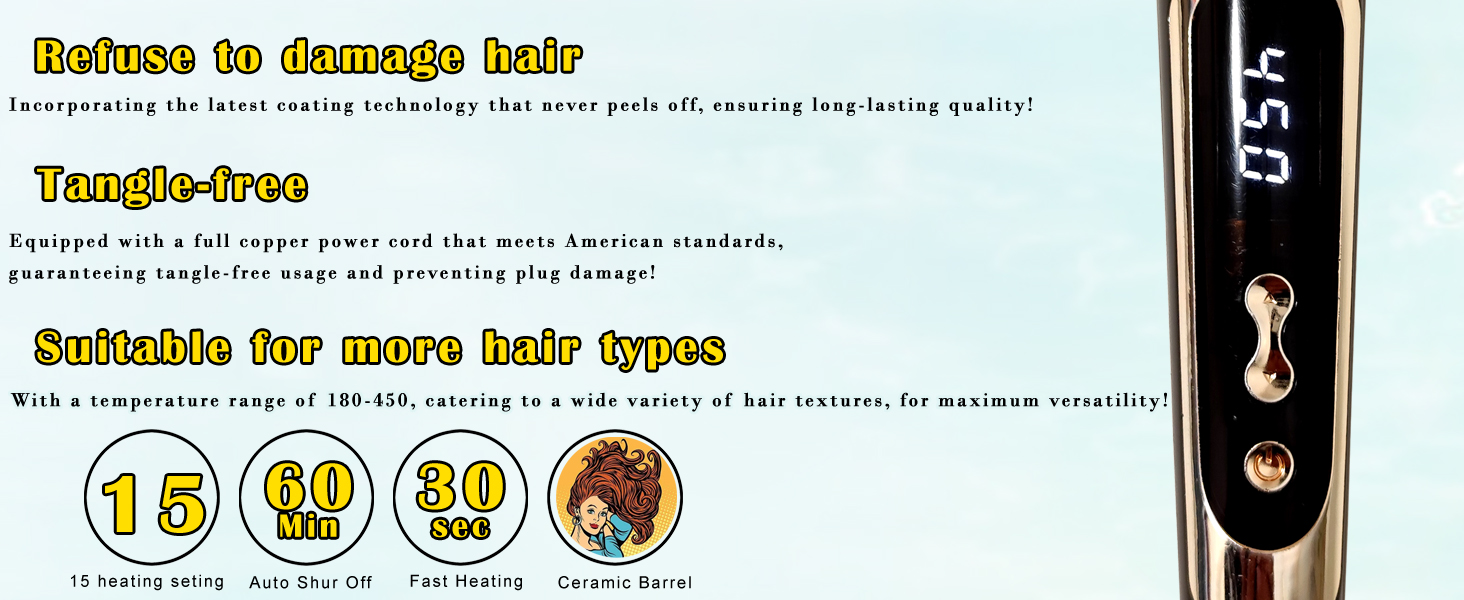 1 inch curling iron,curling iron 1 inch,long barrel curling iron,curling irons for women