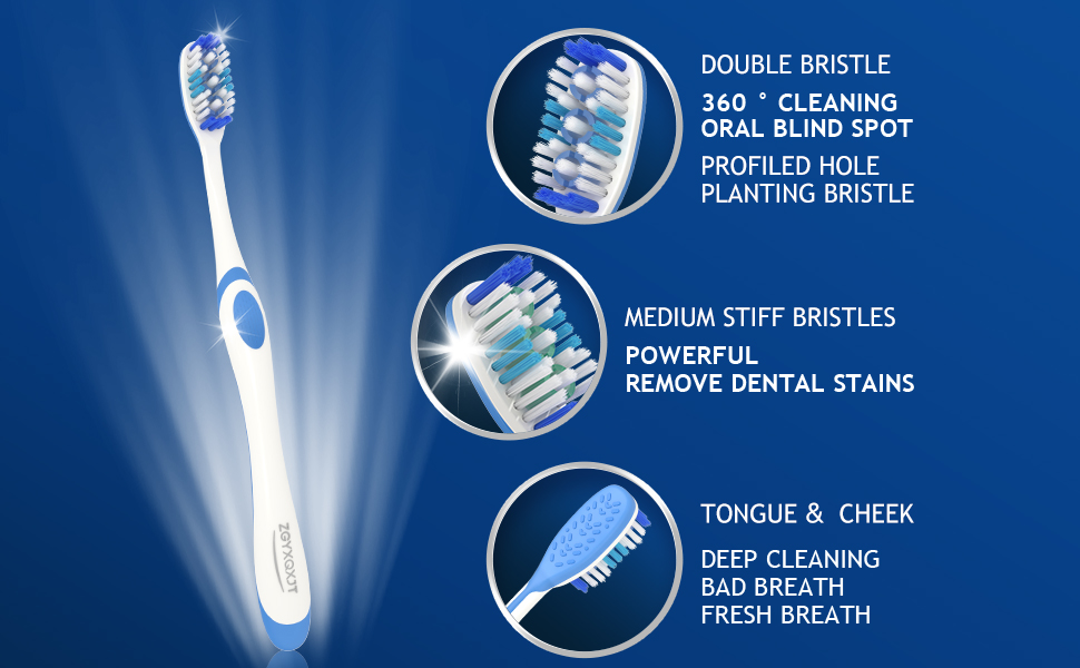 hard bristle toothbrushes for adults
