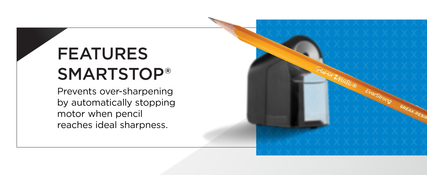 features benefits smartstop automatic electric sharp pointy lead colored pencils homework test study