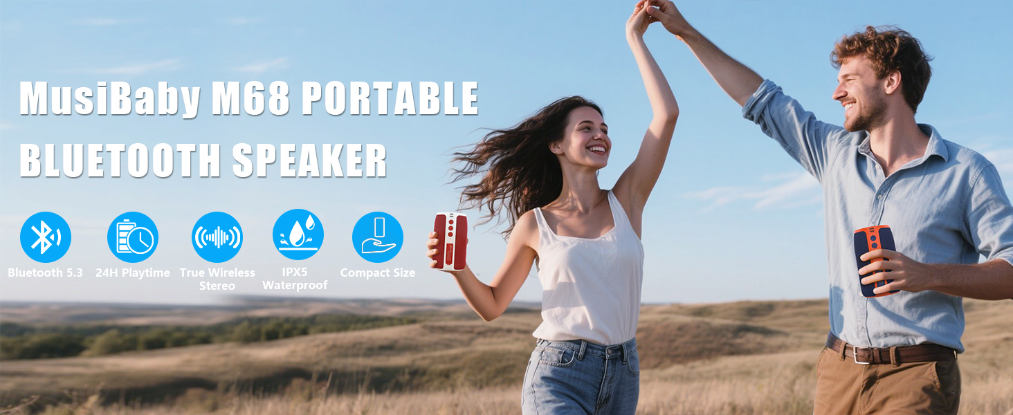 Outdoor portable bluetooth speaker