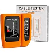 Hiija Network Cable Tester with PoE Detection, RJ45/RJ11 Ethernet &amp; Telephone Cable Tester with S...