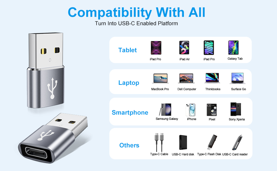 usb c female to usb a male adapter