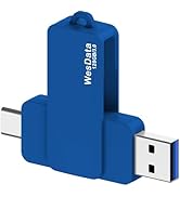 WesData 128GB 3.0 USB C Flash Drive with Type C and Type A Port, USB C Thumb Drives Storage and B...