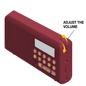 Adjusting the volume