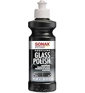 SONAX PROFILINE GlassPolish (250 ml) - removes slight scratches, blinding and etching from car wi...