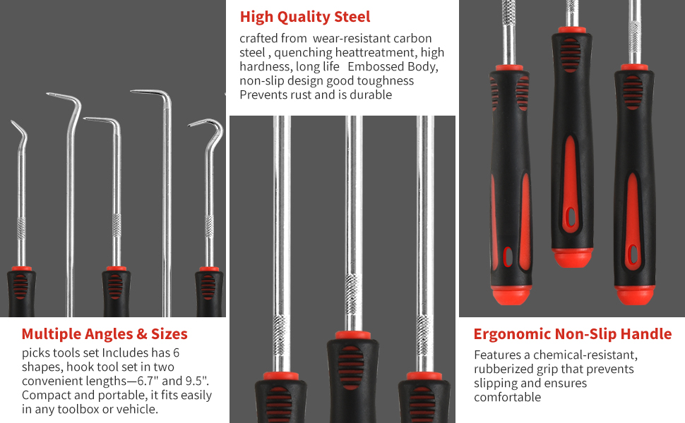 High Quality Material – The pick set features an upgraded material
