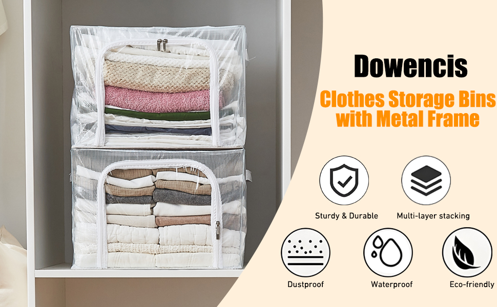 clothes storage bins