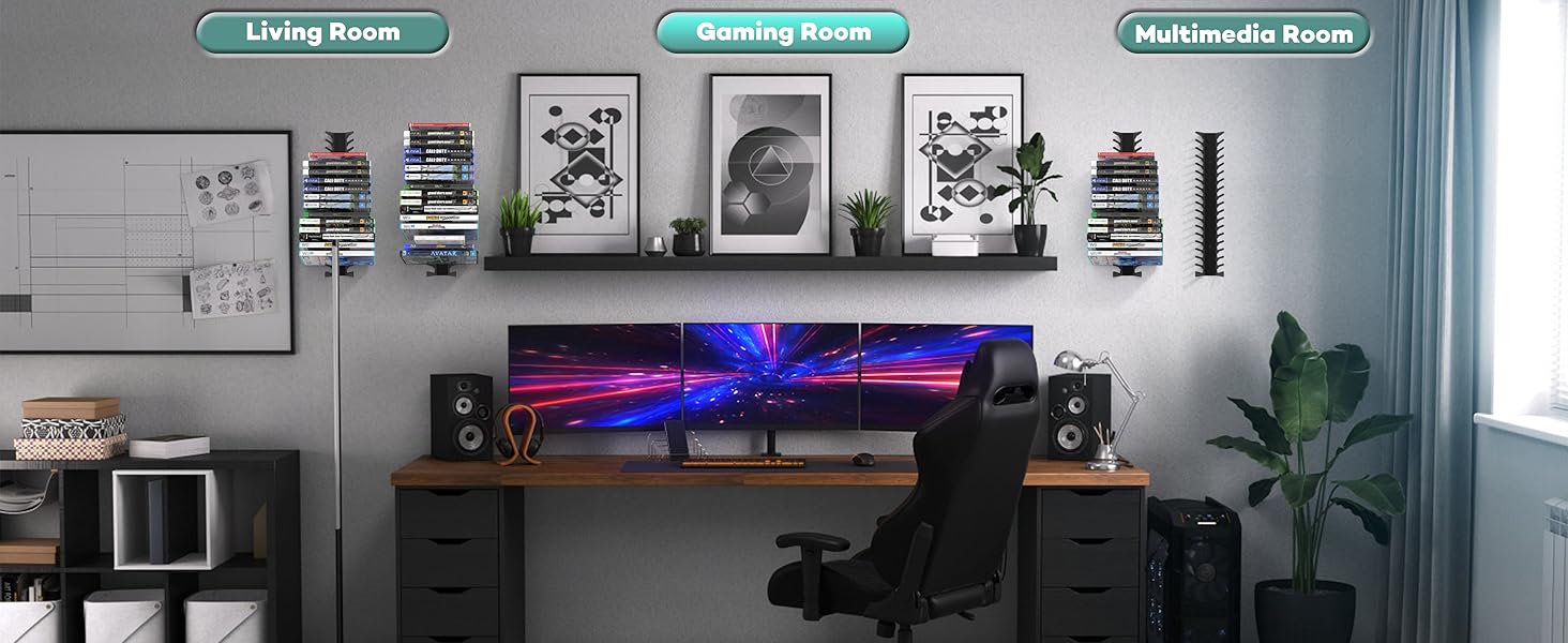 disc storage gaming room