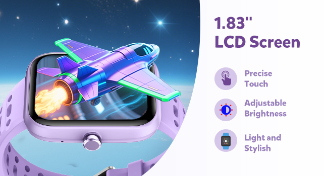 IP68 Waterproof Pedometer, Step Counter, Puzzle Games for Girls Teens 5-16, 81 Sport Mode