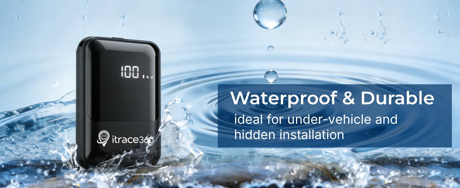 itrace360 GPS tracker support waterproof and ideal for under-vehicle and hidden installation
