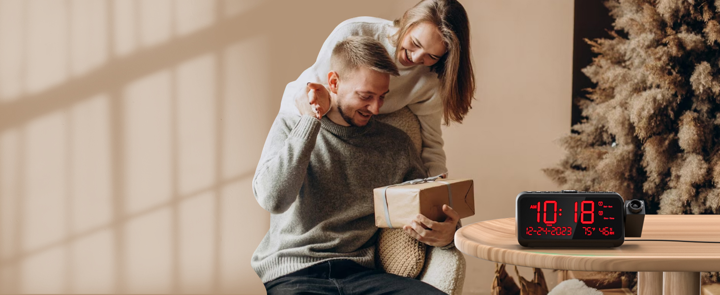 digital clock with date and day of week