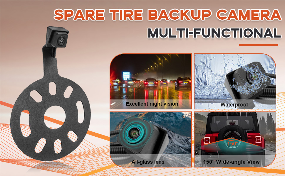 SPARE TIRE BACKUP CAMERA