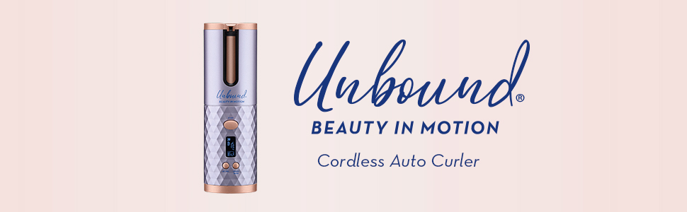 CONAIR UNBOUND AUTO CURLER CORDLESS CURLER TRAVEL CURLER RECHARGEABLE CURLING IRON