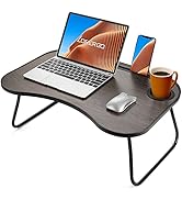 LORYERGO Lap Desk for Laptop, Laptop Lap Desk with Slot for Phone &amp; Tablet, Lap Table for Bed, Su...