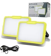 KITLUCK LED Work Light, Rechargeable, 700 LM Magnetic Portable Flood Light with Adjustable Stand,...