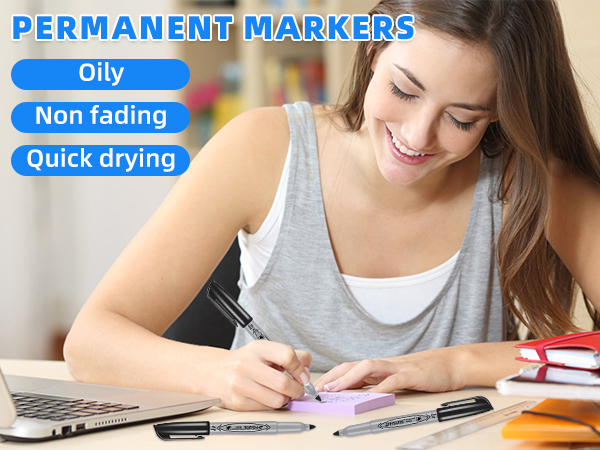 fine tip black permanent marker