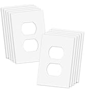 MLLIZH 1-Gang Screwless Decorative Wall Plates, stander-Size Unbreakable Thermoplastic Faceplate ...