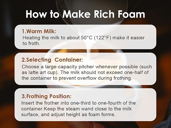 ToWinSom milk frother black