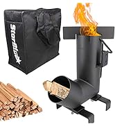 Camping Rocket Stove by StarBlue with FREE Carrying Bag - A Portable Wood Burning Camping Stove w...