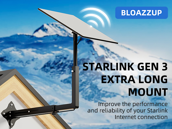 Bloazzup Extra Long Starlink Mount