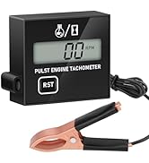 Linkstyle Small Engine Tachometer, Chainsaw Tachometer, RPM Display Compatible with 2 Stroke &amp; 4 ...