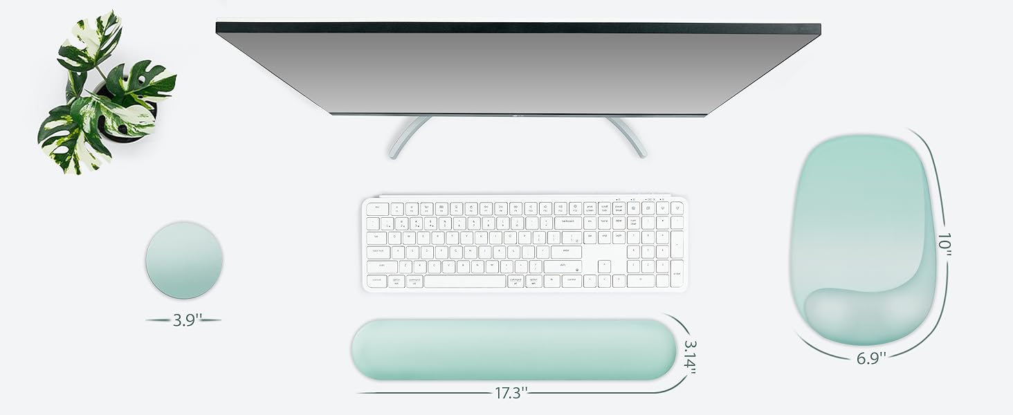 3-in-1 Gel Memory Foam Mouse Pad