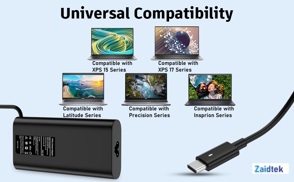 Dell 130w laptop charger usb c