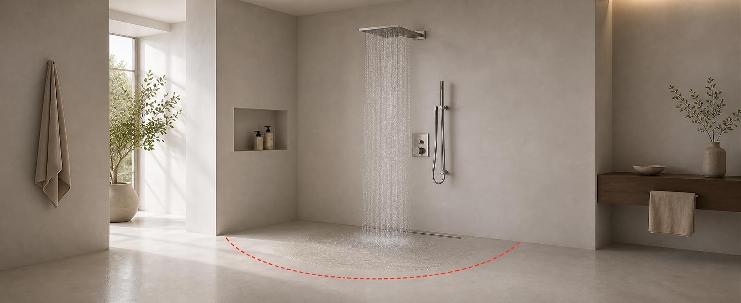 OPEN SHOWER AREA