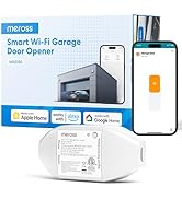 meross Smart Garage Door Opener Remote, Compatible with Apple HomeKit, Alexa, Google Assis...