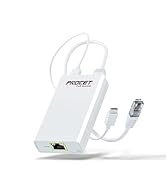 Gigabit PoE Splitter USB C 5V 3A, PoE to USB-C Adapter, IEEE 802.3at Compliant 10/100/1000Mbps fo...