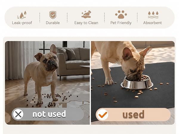 pet feeding mat