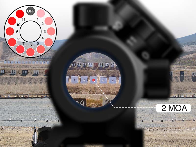red dot scope 2moa