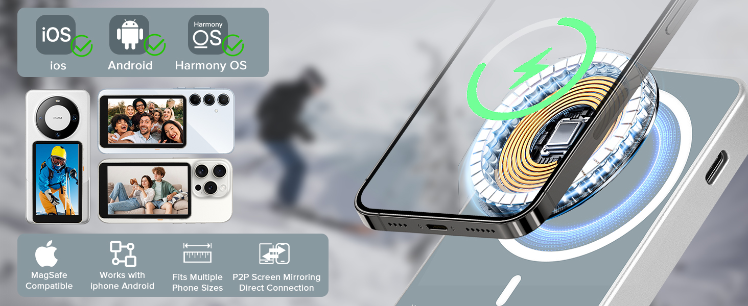 Heliora Magnetic Phone Vlog Selfie Monitor Screen