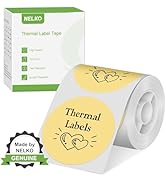 Thermal Labels for Nelko PM220 Label Maker, 2 inch (50mm) Round Thermal Label, Waterproof, Multi-...