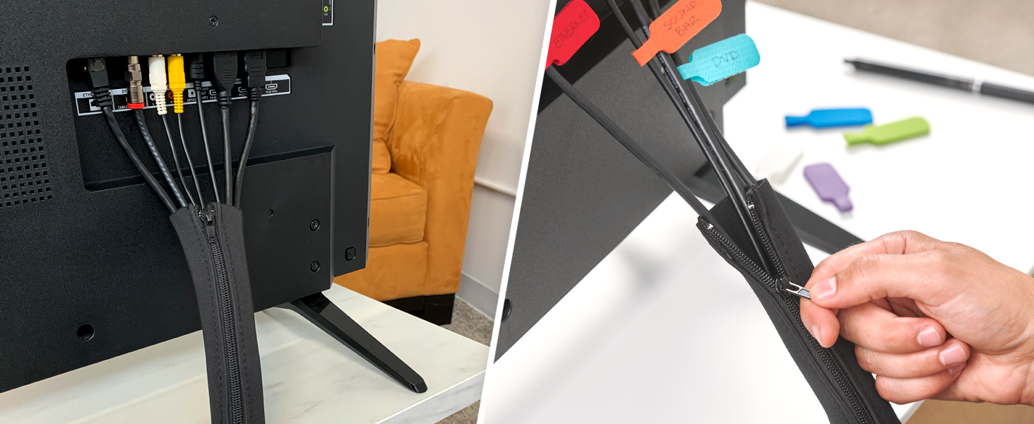 Cable Sleeves Zipper Home