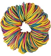 AIWOQI Rubber Bands Size #16 multicolour Elastic Rubber Band small 600 Pcs size16 rubber bands of...