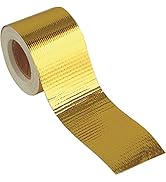 Design Engineering 010396 Reflect-A-GOLD High-Temperature Heat Reflective Adhesive Backed Roll, 2...