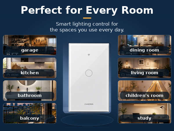 Matter Smart Touch Switch for perfect smart lighting