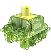 MAGIC-REFINER Diced Fruit Kiwi Switches, 3 Pin 50gf Tactile Switch Set, Transparent Cover, 21mm G...