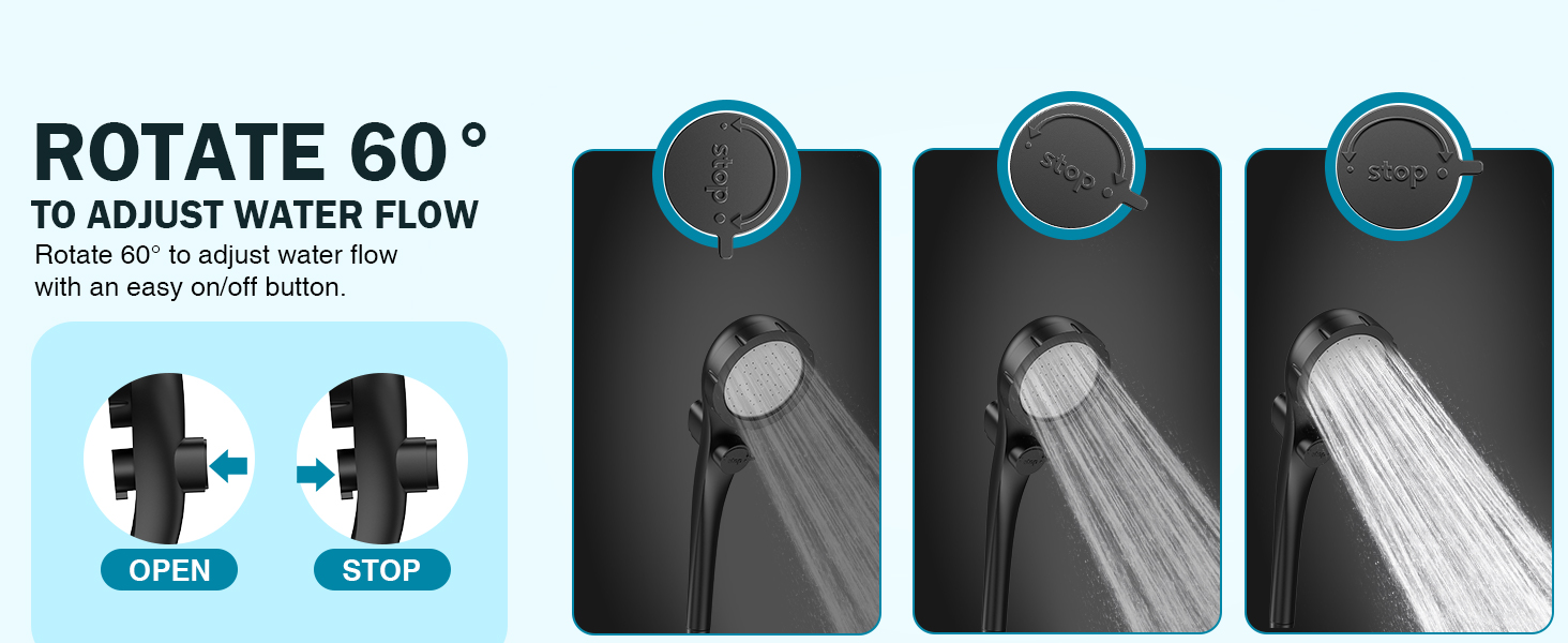 Adjustable Shower Mode portable outdoor camping shower head 