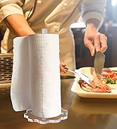 Paper Towel Holder Countertop,Clear Acrylic Standing Paper Roll Holder Thickening Sturdy Scallope...