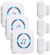 SanJie Door Chime, Door Open Contact Sensor Alarm with 500 FT Range,55 Chimes 5 Adjustable Volume...