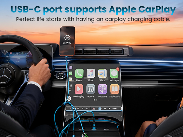 RV Travel Charger with CarPlay Function