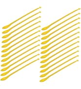 Mobestech 50pcs Plastic Mixing and Sampling Spatulas for Laboratory Use Lightweight Double-Headed...